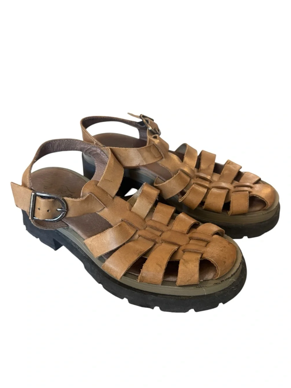 Free People Delaney Fisherman Platform Sandals, Size 36 (6)
